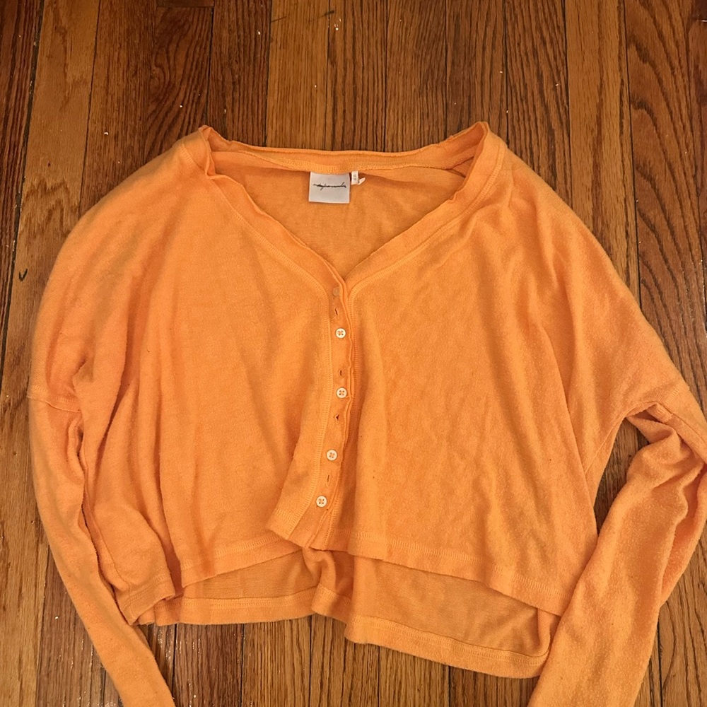 Urban Outfitters Vibrant Orange Knit Top